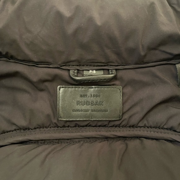 RUDSAK real leather/fur jacket , black Small - Picture 8 of 10